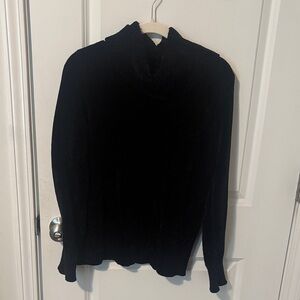 LOFT Classic Black Cowl Neck Sweater